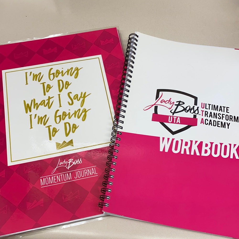 Ladyboss momentum journal and UTA workbook
